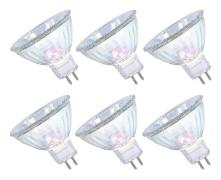MR16 Halogenlampor 50W 12V GU5.3 Spotlightlampa Dimbar, 4000 Timmar Extra Lång Livslängd, 36° Strålvinkel