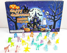 2025 Halloween Blind Box-serie Hål-Rivbar Låda Halloween 24-Dagars Nedräkningskalender