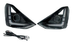 För Isuzu D-Max 2023 2024 Dynamisk Blinkers Bil DRL LED Varselljus LED Dimljus Vit+G