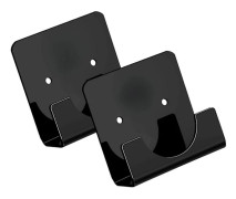 2-pack Multifunktionella Självhäftande Duschstångshållare Kompatibla med Säker och Bekväm Användning i Olika Utrymmen Badrum Hårdvara transparent