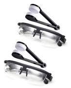 HD Focals Justerbara Glasögon med glasögon Linsrengörare Ögonskydd Läsglasögon för hem/resor 2 Sets