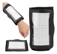 Fotbollsarmband med Spelschema, Fotbollsarmband med Vikbart Transparent Skydd, Tränare Fotboll Kort Hållare Armband Anteckningsblock För Olika Sporter