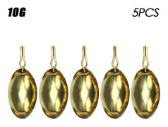 5st/lot Koppar Fiskebly fall Mässing 10G 10G 10g