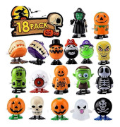 Halloween Uppdragsleksaker 18-pack Alla helgons dag Godisväska Fyllmedel för barn Alla helgons dag Blandade tecknade hoppande och gående