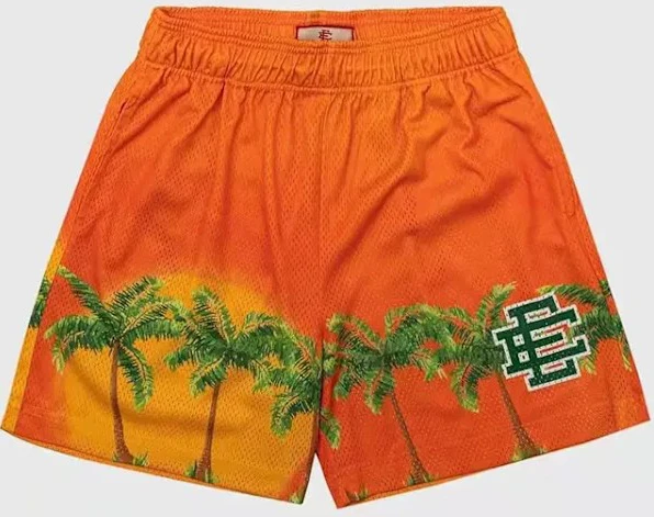 Shorts Casual Basketboll Sportbyxor Strandshorts orange