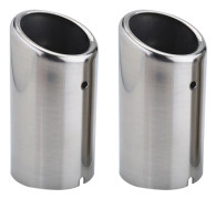 1 par bilavgasrör Ljuddämpare Byte 67mm
