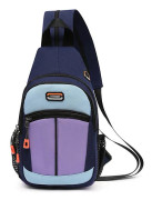 Stor kapacitet Satchel Axelväska Axelväska Multifunktionell Oxford Utomhus Student Bröstväska blue