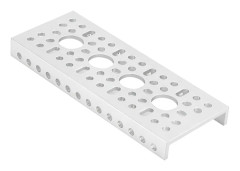U-kanal 4 Håls Aluminiumlegering Låg Sida för Gobilda TETRIX FTC FRC FIRST WRO
