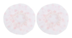 120 st Mikrofonöverdrag Engångs NonWoven Dammtätt Salivsäkert Skyddande Ersättning (Vit med Röda Prickar)