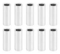 10 st Runda Distanser Aluminiumlegering Ogängade Stödmonteringar 6mm Ytterdiameter Lång 14mm