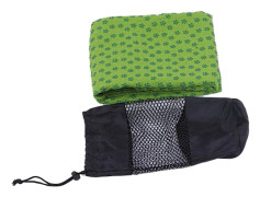 185cm x 63cm Halkfri Yogamatta Handduk Svettabsorberande Träningsmatta Grön