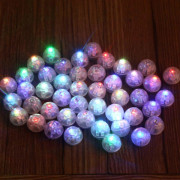 10 st Mini Runda Ball LED Ballong RGB Ljus Alla Hjärtans Dag Flash Lampor Kompatibel Lykta Jul Hall Multicolor