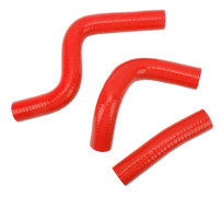 3 st Silikon Kylarslang Kylvätskeslang Kit Stabil Anslutning Läckagesäker Värmebeständig Passar För KX80 KX85 KX100 Röd
