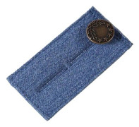 Jeans Midjeförlängare, Midjebandsförlängare, Elastisk Midjeförlängare Stark Justerbar Byxknapp för Byxor, Jeans, Trousers och Kjol, Svart
