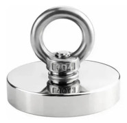 Neodymium fiskemagneter 86lbs dragkraftsmagneter med försänkt hål 1,4 tum i diameter för bärgning