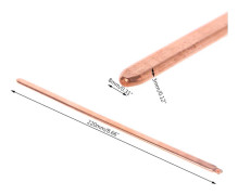 220x8x3mm Ren Kopparrör Platt Kylfläns Kylare För Laptop Notebook