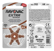 60 PCS Rayovac Extra Performance Hörselapparat Batterier 1,45V 312 312A A312 PR41 Zink Air Batteri