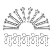 10 Set Snöslunga Skärbultar 738-04155 och Splint 714-04040 för , , , Yard-Man 900-serien