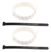 2 Set Finger Hanterad Ring Storleksmätare Armband Smycken Mätverktyg