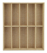 10 Fack Solglasögon Display Box Solglasögon Förvaringsorganisatör Bricka Glasögonhållare Bricka Kompatibel med Solglasögon Glasögon Smycken Jute
