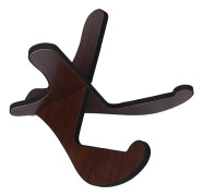 Gitarrställ Ukulele Violin Tillbehör Trä Avtagbar High‑End Bekväm Förvaring (Mörkt Trä)