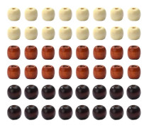 Färgglada hantverkskulor Vita träkulor Kläddekoration DIY Hantverk Barns kreativitetsutveckling 18x17mm 150st[D] Assorted Color 18x17mm