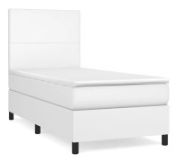 Sängram med madrass - Exklusivt Hem - Skinnimitation - 80x200 cm - 2 platser