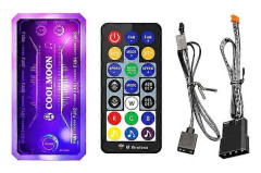 Coolmoon Rgb Fläktkontroll Moderkortssynkronisering Fjärrkontroll