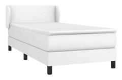 Sängbotten med ribbor och madrass - Exklusivt hem - 80x200 cm - Syntetläder - Maximal avkoppling