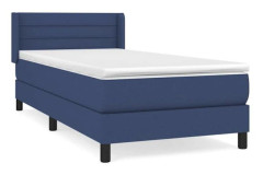 Maison Exclusive - sängbotten med madrass Blå 100x200 cm Tyg