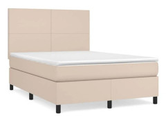 Maison Exclusive - Sängbotten med lameller och Cappuccino-madrass 140x200 cm