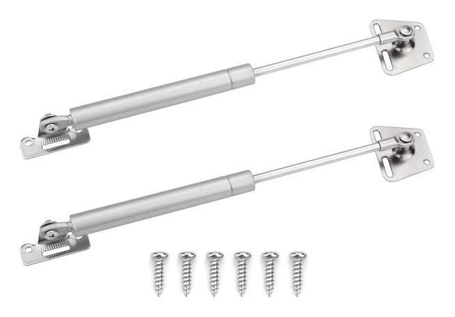 2-pack gasfjädrar retarderande lyftfjädrar gångjärnsfjädrar mjukstängande gångjärn skåpgångjärn skåpdörrar leksakslådor robusta lock silver galvanisering