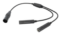 (Pow yeah!) GA Dubbla Kontakter till Airbus 5 Pin XLR Adapter Svart Flyghörlurskabel Universal för Flyg Com