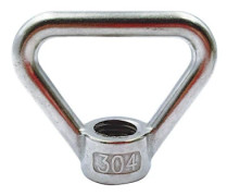 4 Pieces 304 M8 Heavy Duty Stainless Steel Lifting Eye Nut, Triangular Mounting Bolt