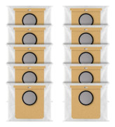 10-pack dammsugarpåsar lämpliga för Eufy L50 SES- L60 SES robotdammsugare, ersättningsdammpåsar, tillbehör
