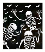C Halloween-klistermärken 4PCS avtagbara fönsterklistermärken halloween väggdekorationer halloween