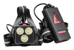 LED-belysning - Löpartillbehör - USB-uppladdningsbar - Säkerhet - Reflexväst - Svart