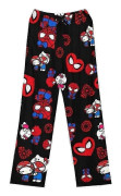 26-27 Dam Tjejer Tecknade Pyjamas Byxor Nattkläder Söt Kitty Katt Spindelmannen Tryckta Sovkläder Loungebyxor Black Kitty XL