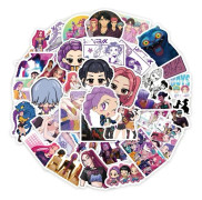 K-pop D-Demon H-Hunters Goodies Klistermärken K pop Merch Der py Klistermärke Vattentäta Vinyl Klistermärken för Tonårsflickor Födelsedagspresent (A)