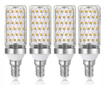 E14 16w LED-lampa Varmvit 3000k Halogen Ekvivalent 1600lm AC 230v Ej dimbar 4st för Hembelysning, E14 Armaturer
