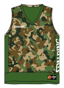 Vändbar tröja - SPALDING - camo/khaki - XL - Brun - Multisport - Herr