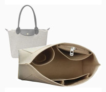 Handväska Organizer Insats för damväskor (Stor) Handväska Organizer. beige-L