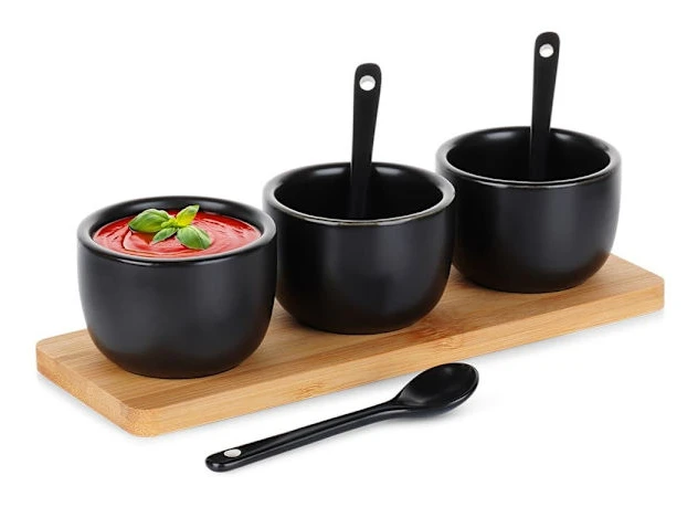 Skålar Tallrik Snacks Skål Aptitretare Tapas Såser Dipp Dippbräda_MGF