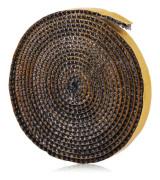 3 mm x 1 cm x 3 m Heat Resistant Fiberglass Gasket - Self-Adhesive Chimney Seal for Wood Stoves & Fireplaces, Up to 550°C