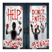 C Halloween-klistermärken 2PCS fönsterdekaler halloween väggdekorationer halloween avtagbara klistermärken