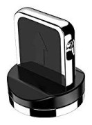 iPhone Lightning Magnetisk Kabel Kontaktspets Silver