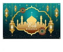 180x110cm Eid Bakgrund Mubarak Dekorativ Bakgrund