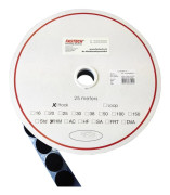 FASTECH® Kardborreband-punkt för pålimning Hotmelt Statisk del (Ø) 20 mm Svart 5 m