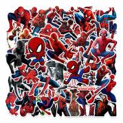 50-pack Superhjälte Klistermärken - Spider-Man Dekaler för Bil, Laptop, Skateboard, Cykel, Moped, Motorcykel, S