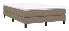 Maison Exclusive - Bäddbotten med lameller och madrass Taupe 120x200 cm Tyg